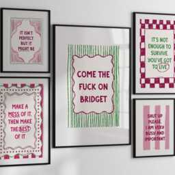 Funny Movie Quote Art Print Set, Playful Whimsical Home Decor - thumbnail 3