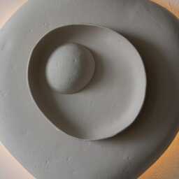 Organic Wall Sconce - Sculptural White Paper M??ch?? Lamp - thumbnail 4