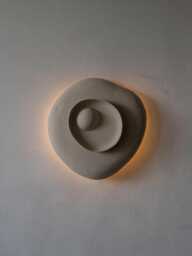 Organic Wall Sconce - Sculptural White Paper M??ch?? Lamp