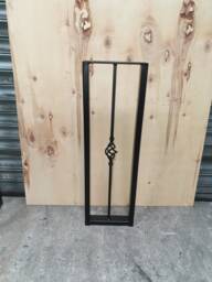 Set Of 2 Industrial Steel Console Breakfast Bar Table Legs Leg Metal Box Frames - Basket Centre Various Sizes Available - thumbnail 1
