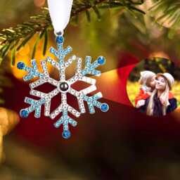 Custom Projection Photo Ornament Personalized Christmas Decor Gift - thumbnail 2