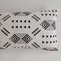 Moroccan Velvet Cushion Cover, Luxury Boho Chic, Handmade Brocade Rich White Pillow, Decorative Lumbar Pillow Cover 60x30 cm - thumbnail 2