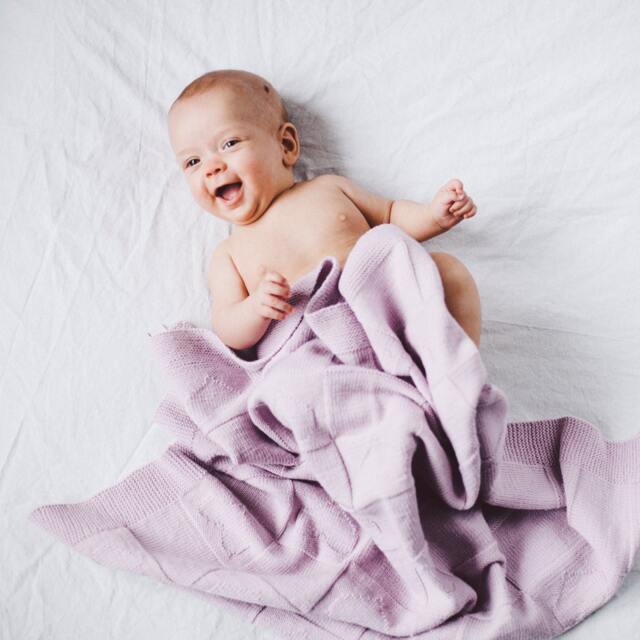 Meelu Baby Blanket/Eco Merino Shower Gift Newborn Hand Knitted - image 1