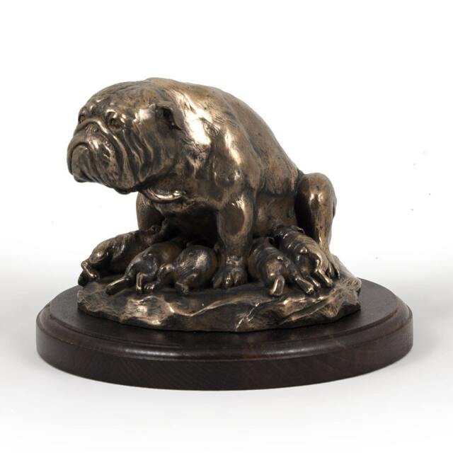 Bulldog - Mama, Dog Wooden Base Statue, Limited Edition, Artdog - image 1