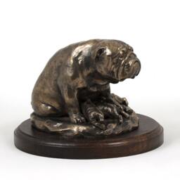 Bulldog - Mama, Dog Wooden Base Statue, Limited Edition, Artdog - thumbnail 2