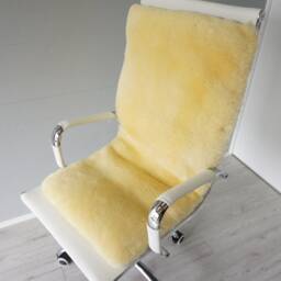 Medical Sheepskin Seat & Back Pad, Wheelchair, Office Chair Cushion - thumbnail 2