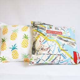 Pineapple Pillow Cover, Pinapple Cushion Throw Different Sizes, Ananas, Summer Print, Porch Decor - thumbnail 3