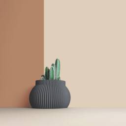 3D Printed Cactus, Succulent Planters , Mid Century Idea Gift For Home, Large Planter Pot - thumbnail 3