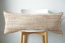 Brown Dot Block Print Mudcloth Hmong Pillow Case - thumbnail 1