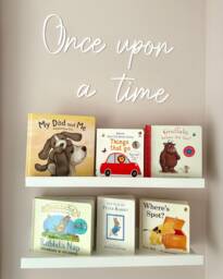 Once Upon A Time Sign - Reading Corner Sign Kids Bedroom Wording Nursery Decor -Wall Art Home Baby Gift For