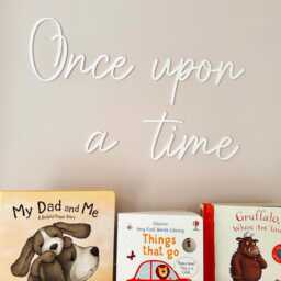Once Upon A Time Sign - Reading Corner Sign Kids Bedroom Wording Nursery Decor -Wall Art Home Baby Gift For - thumbnail 2