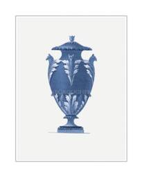 Blue Roman Vase Print Wall Art Home Decor Accent Classical - thumbnail 1