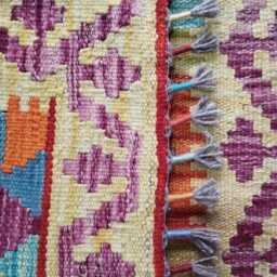 Heritage Tribal Runner, Handmade Artisan Afghan Turkish Scandinavian Navajo Bohemian Flatweave Wool Multicolour Kilim Runner Rug 195x69 cm - thumbnail 3