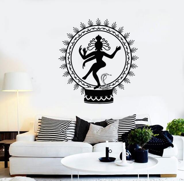 Wall Vinyl Decal Shiva Hinduism God Of Death Cool Decor 2325Di - image 1