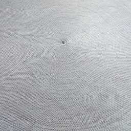Handmade Round Cotton Rug, Modern Crochet Floor Carpet - thumbnail 4