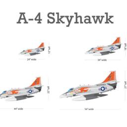 A-4 Skyhawk Marines Wall Fabric Decal Vietnam Attack Fighter Bomber Left View Airplane Up To 54 - thumbnail 4