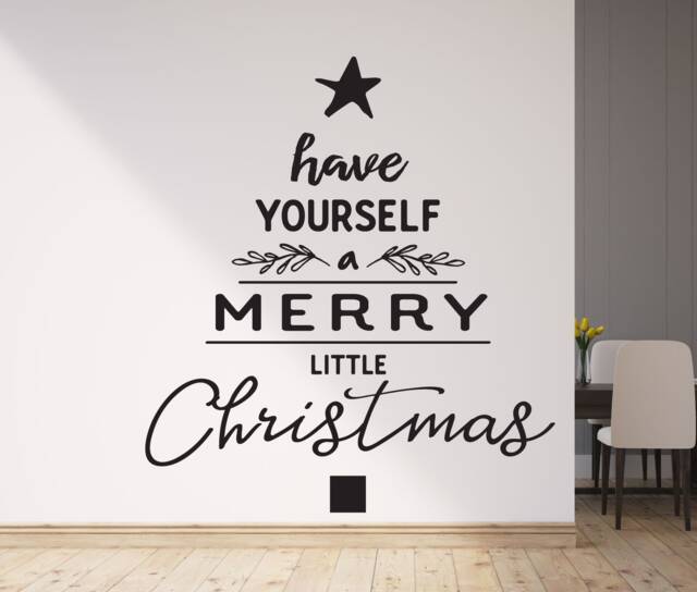 "Vinyl Wall Art Decal - ""Have Yourself A Merry Little Christmas" - image 1