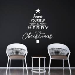 "Vinyl Wall Art Decal - ""Have Yourself A Merry Little Christmas" - thumbnail 2