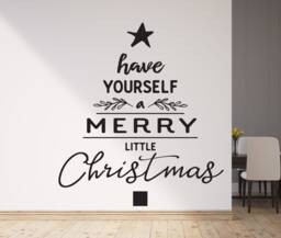 "Vinyl Wall Art Decal - ""Have Yourself A Merry Little Christmas"
