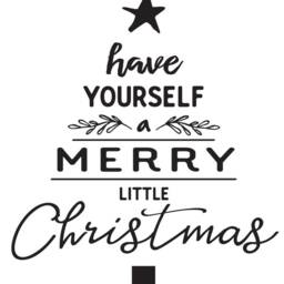 "Vinyl Wall Art Decal - ""Have Yourself A Merry Little Christmas" - thumbnail 3