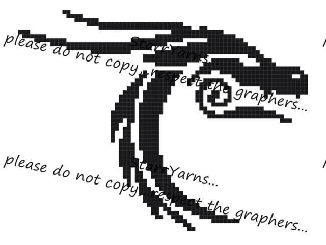 Tribal Dragon Head Pillow Or C2C Crochet Graph Pattern