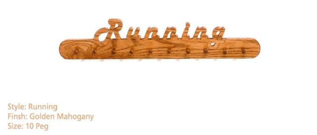 Running Wooden Medal Display Rack