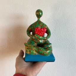 Handmade - Original Paper Mache Figurine - thumbnail 2