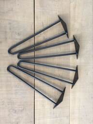 "12"" Steel Hairpin Coffee Table Legs, 11-15"