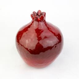 Pomegranate Souvenir Ceramic Handmade, Pottery Pomegranate Vase, Ceramics & Pottery, Pomegranate, Red - thumbnail 3