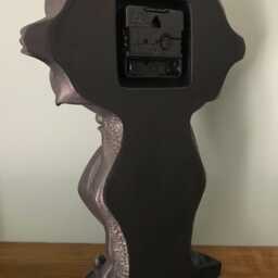 Art Nouveau Rose Mantel Clock, Decorative Table Clock - thumbnail 4