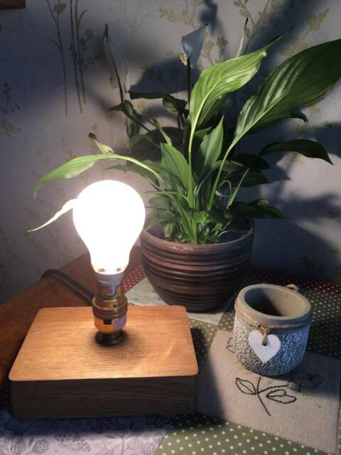 Small Bedside Block Lamp - image 1