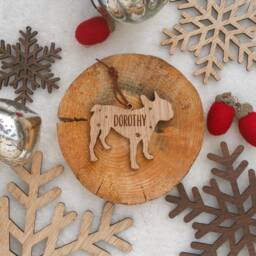 Christmas Personalised Dog Bauble - Tree Decoration - thumbnail 3