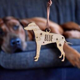 Christmas Personalised Dog Bauble - Tree Decoration - thumbnail 2