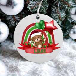 Personalised Kids Christmas Decoration - Nephew Gift Custom Bauble For Boys Stocking Filler Eve Box