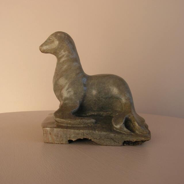Gray Soapstone Seal - image 1