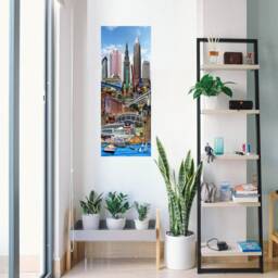 Cleveland Collage Art Print City Landmarks Wall Decor - thumbnail 2
