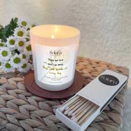 Those We Love Don't Go Away Sympathy Candle Gift, Personalised Memorial For Loss Dad Mum Friend, Remembrance Thinking Of You - thumbnail 3