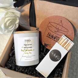 Those We Love Don't Go Away Sympathy Candle Gift, Personalised Memorial For Loss Dad Mum Friend, Remembrance Thinking Of You - thumbnail 1