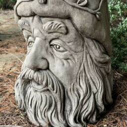 stone Garden Wizard Flower Plant Pot Tree Man Ornament - thumbnail 3