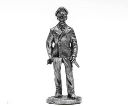 54mm Soldier Germany. Captain Krieger Marine Buttner 132 Tin Castings - thumbnail 1