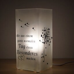 Lamp With Slogan, Customizable - thumbnail 2