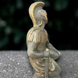 Concrete Warrior Statue Stone Soldier Sculpture Outdoor Medieval Figurine Guardian Ornament Cement Knight Decoration Gift - thumbnail 3