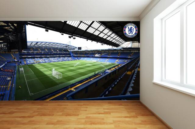 Chelsea Fc - Stamford Bridge Stadium Full Wall Mural Inside Day Time