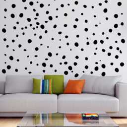 Sale Polka Dot Wall Decals Large Irregular Vinyl Dots - thumbnail 2