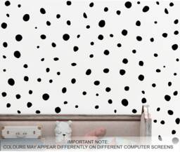 Sale Polka Dot Wall Decals Large Irregular Vinyl Dots - thumbnail 1