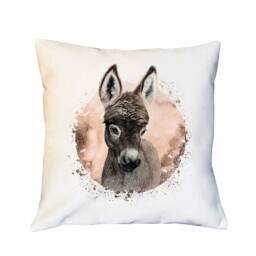 Pillow With Cute Donkey Including Filling Decorative Pillow Printed Decoration Ks263 - thumbnail 2
