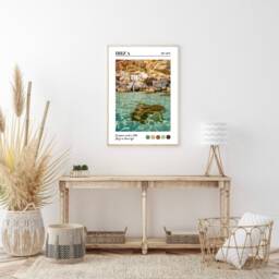 Ibiza Print, Ibiza, Travel Poster, Gifts, Wall Art, Gift, Coastal Prints, Beach Modern Pastel Prints - thumbnail 3