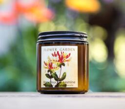 Scented Candle Honeysuckle Jasmine, Natural Vegan Soy Candle, Hand Poured Candles, Mom Gift, Flower - thumbnail 1