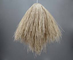 Handwoven Rattan Pendant Light, Boho Chandelier, Natural Finish