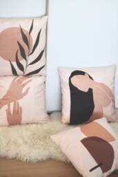 Anaan Tropic Cushion Set Of 4 Covers Pillow Case Velvet Soft Decorative Throw Pillowcases With Invisible Zipper Design Double Sided 45x45cm - thumbnail 1